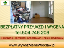 Wywóz mebli, cena, tel. 504-746-203, Wrocław, odbiór starych mebli, utylizacja, recykling, wywożenie