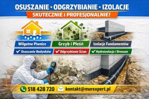 Iniekcja krystaliczna i osuszanie fundamentów | MurExpert ŚLĄSK/ MAŁOPOLSKA