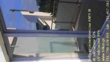 Folie przeciwsłoneczne na okna Warszawa -folia z filtrem UV i IR - Przyciemnianie szyb w domu, mieszkaniu, biurze.....Folkos