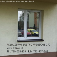 Folia lustro weneckie Warszawa - szyba wenecka, okno weneckie - oklejanie szyb folią wenecką Warszawa Lustro 35