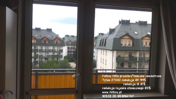 Folia przeciwsłoneczna zewnetrzna na okna TYTAN 275XC RED. IR 83%, RED. UV 99% - Przyciemnianie szyb Warszawa
