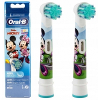 Oryginalne 2x Oral-B Stages końcówki do szczoteczek elektrycznych dla dzieci Myszka Miki