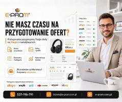 Profesjonalne Wystawianie ofert  Na Marketplace Allegro Amazon Erli Empik, Pomoc w Obsłudze sprzedaży