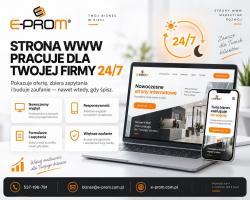 Dobra strona WWW pracuje dla Twojej firmy 24 godziny na dobę, 7 dni w tygodniu / Projektowanie, tworzenie stron i sklepów!