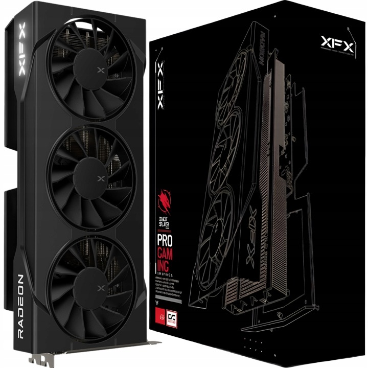 Karta graficzna RX 9060 XT Radeon XFX Swift OC Triple Fan 16GB GDDR6 FSR4
