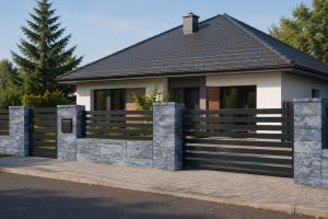 Bloczek ogrodzeniowy STYROBUD FINI Murek betonowy 500x200x200mm Modułowy pustak Nowoczesne Ogrodzenie Frontowe