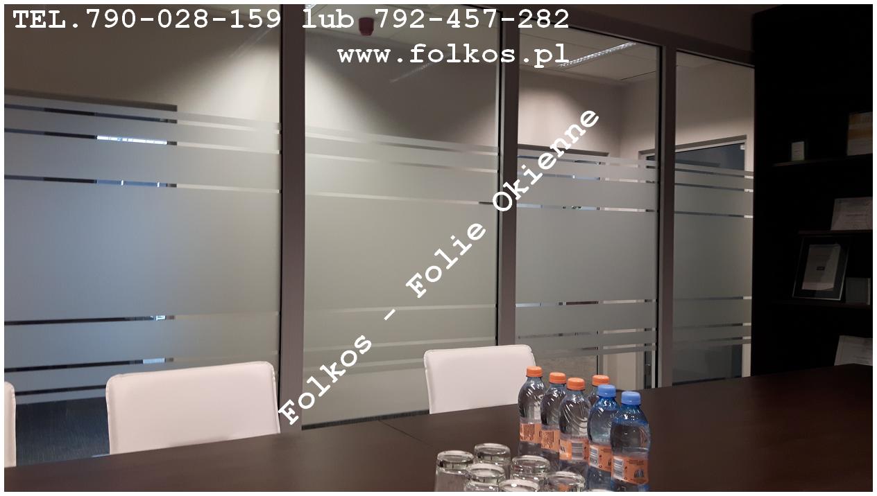Folie na szklane sciany biurowe -oklejamy biura Warszawa