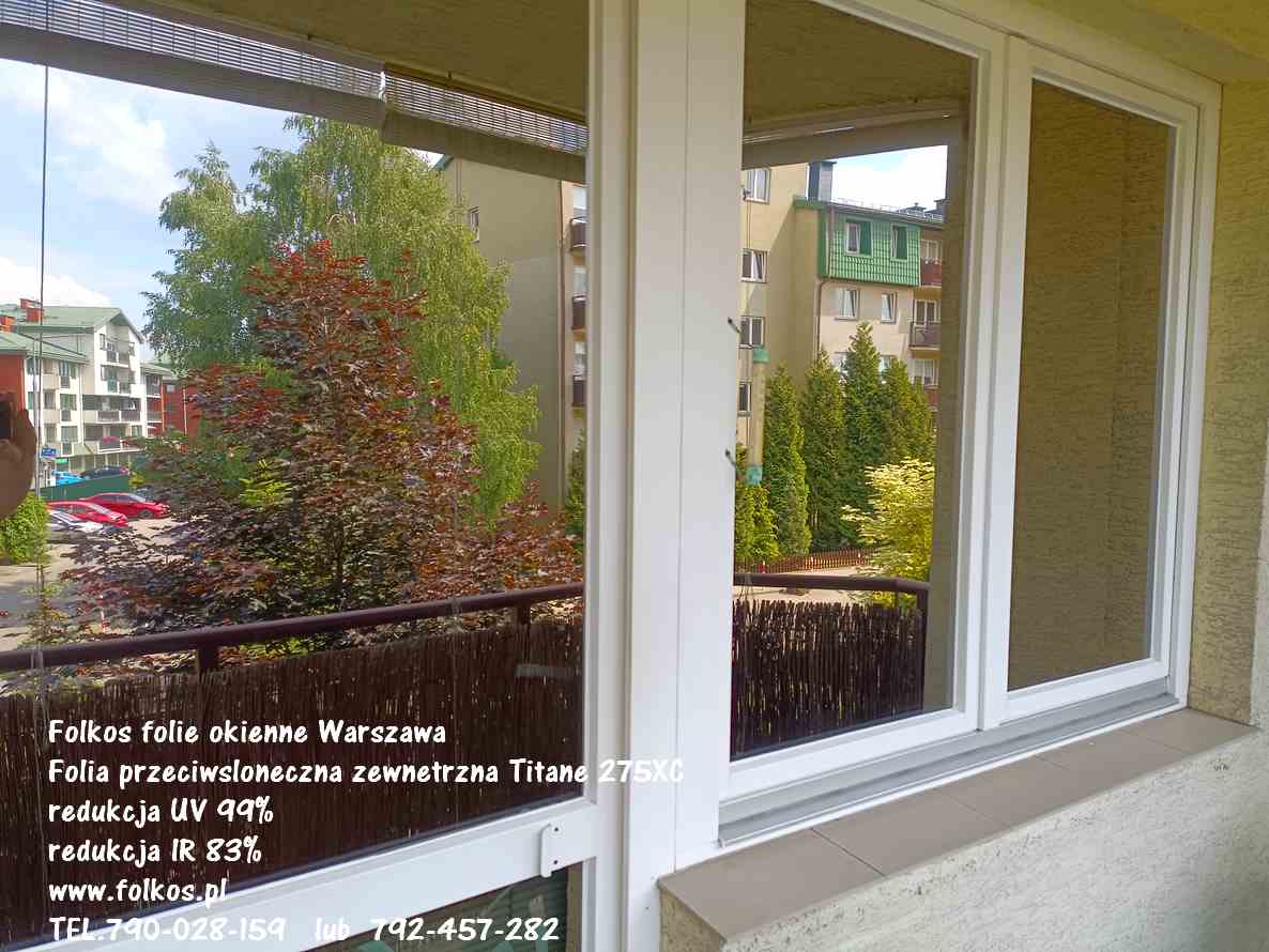 Folia przeciwsłoneczna zewnetrzna na okna TYTAN 275XC RED. IR 83%, RED. UV 99% - Przyciemnianie szyb Warszawa