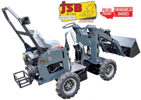 MINI ŁADOWARKA KOŁOWA PRZEGUBOWA / ŁAMANA MS-L116KN JSB - PRODUCENT MINIMASZYN, MOBILNY SERWIS MASZYN BUDOWLANYCH, CZĘŚCI