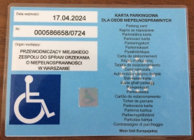 !HIT! Karta parkingowa osoby niepełnosprawnej. Oryginał tylko u mnie!