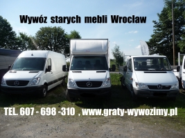 Wywóz,utylizacja starych mebli Wrocław. TEL. 607-698-310