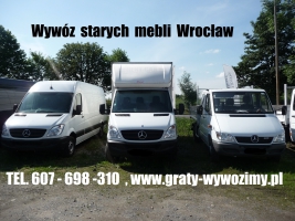 Demontaż/odbiór/wywóz/utylizacja starych mebli Wrocław.