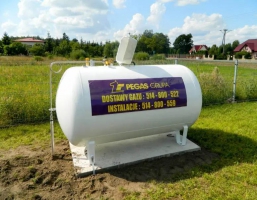 Dostawa gazu do domu - zbiorniki na gaz płynny Pegas Grupa