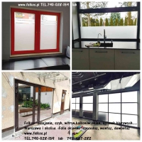 Folie okienne Płock -Oklejanie szyb, witryn, balkonów, ścianek działowych.....Folkos folie okienne