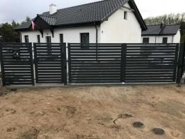 Ogrodzenie nowoczesne OBIS - Ogrodzenie frontowe / palisada STYROBUD FINI 500x200x200 Murek Dostawa