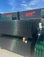 Nowoczesne Ogrodzenie Panelowe, Panele ogrodzeniowe 3D, oczko 50 x 200, fi4 wys 1,53m Słupek Kompletne - OBIS Ogrodzenia