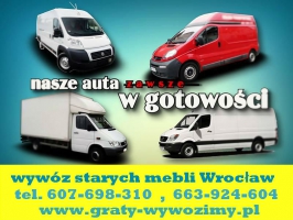 Wywóz starych mebli Wrocław TEL 607-698-310
