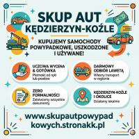 Masz stare lub rozbite auto? Skup aut - Kędzierzyn-Koźle czeka na Ciebie