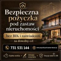 Szybka pożyczka pod zastaw nieruchomosci bez BIK i KRD