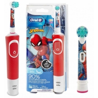 Szczoteczka elektryczna dla dzieci Oral-B Vitality 100 z motywem Spiderman czerwona + końcówka