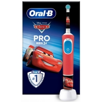 Oryginalna Szczoteczka dla dzieci 3+ Oral-B PRO 103 Auta Cars z końcówką