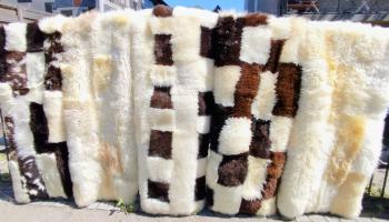 Patchwork z naturalnych skór owczych–design klasy Premium