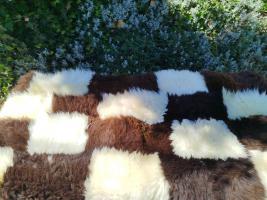 Patchwork z naturalnych skór owczych–design klasy Premium